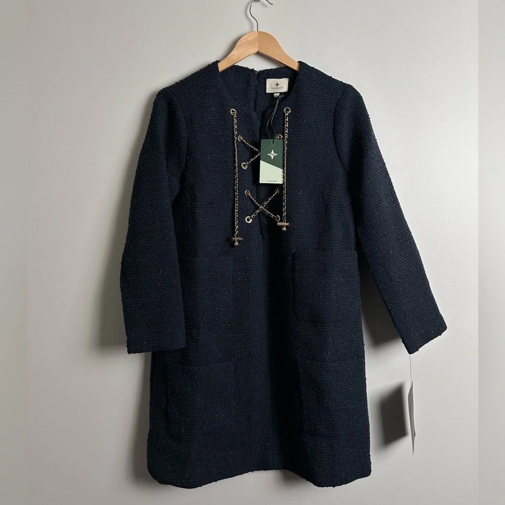 TUCKERNUCK
Navy Tie Tweed Kelly Dress - Picture 6 of 11